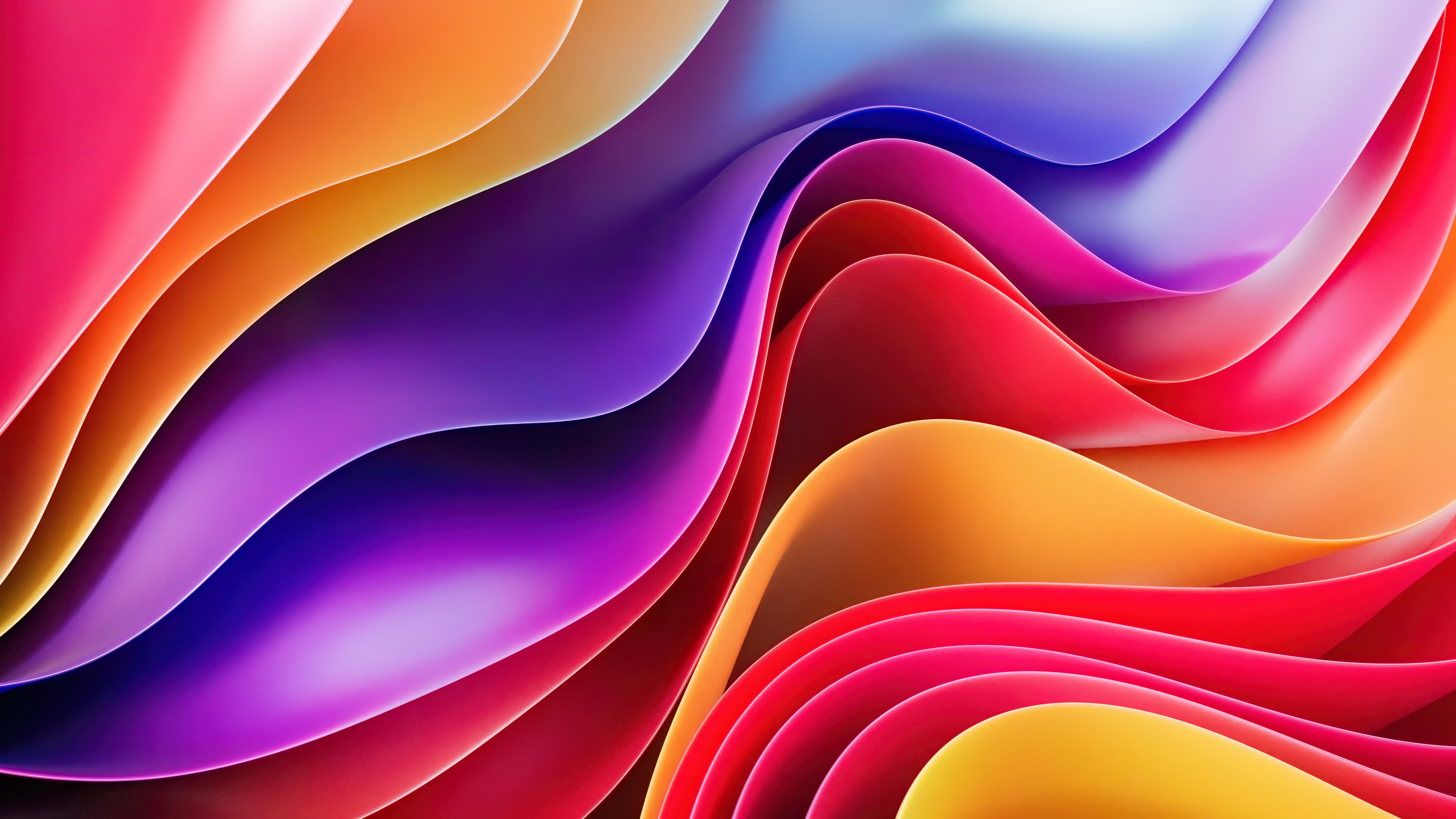 Colorful waves Wallpaper