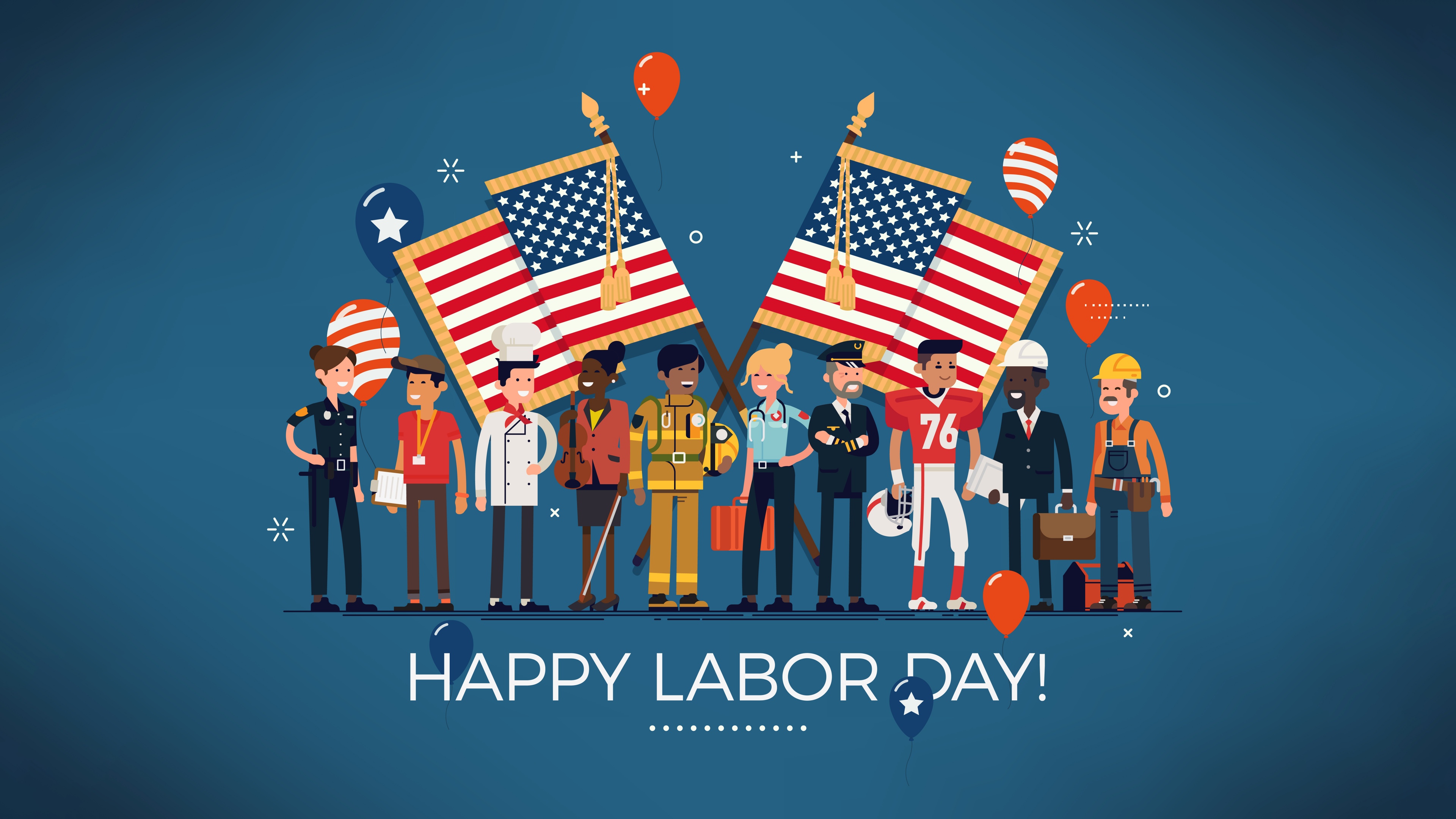 Happy Labor day Wallpaper