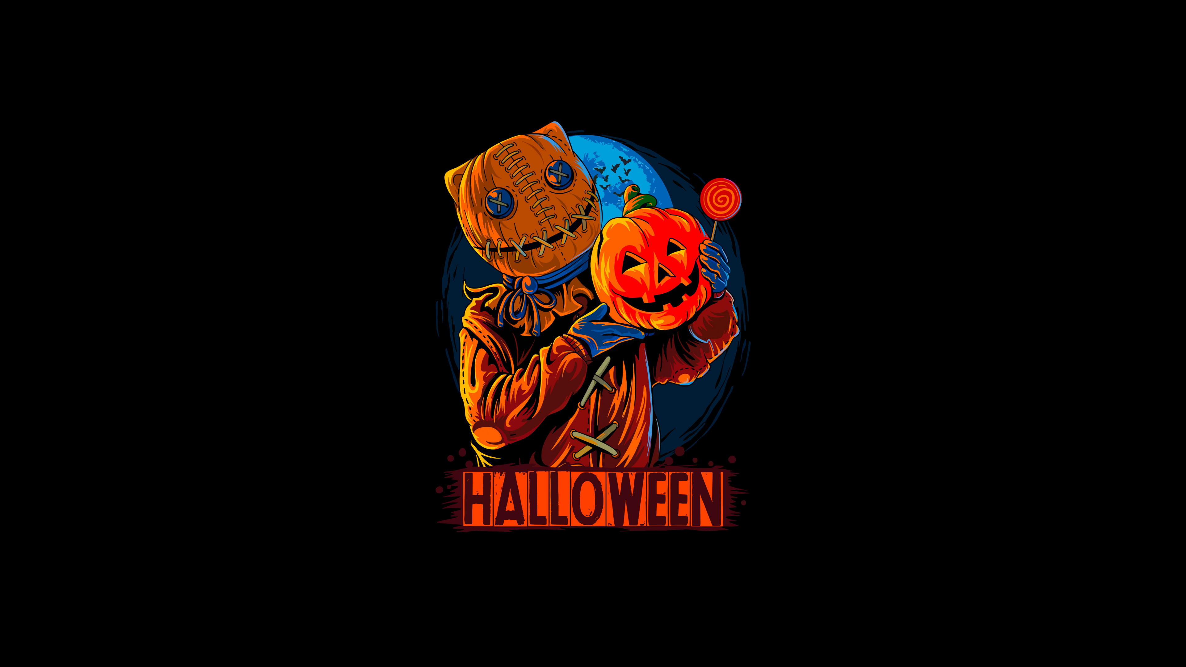 Halloween scarecrow Wallpaper