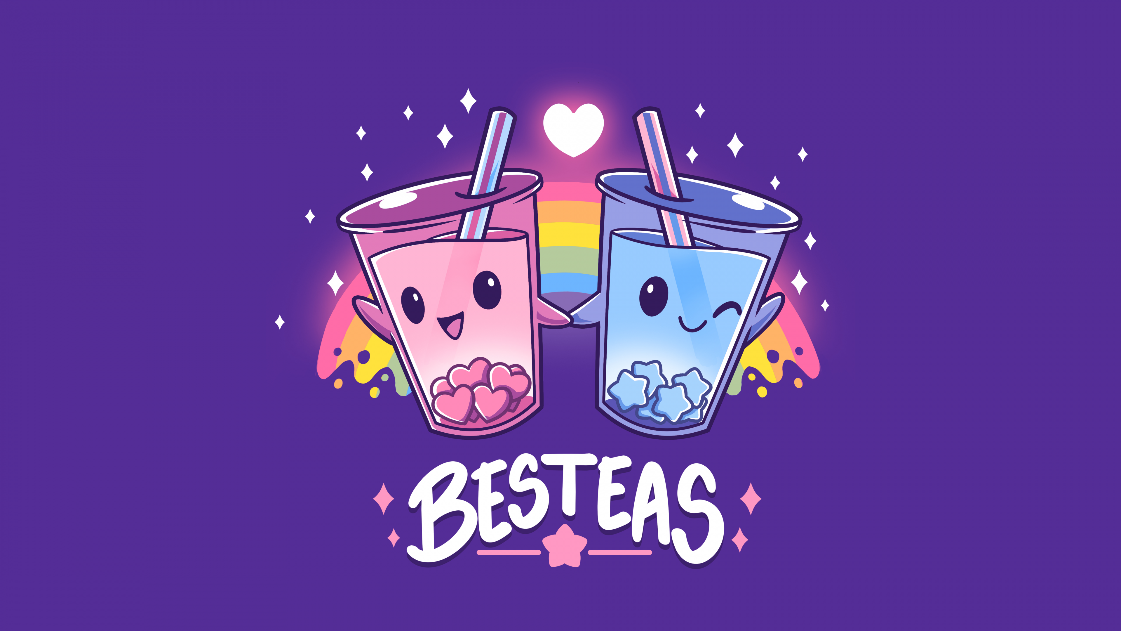 Kawaii bubble tea Wallpaper