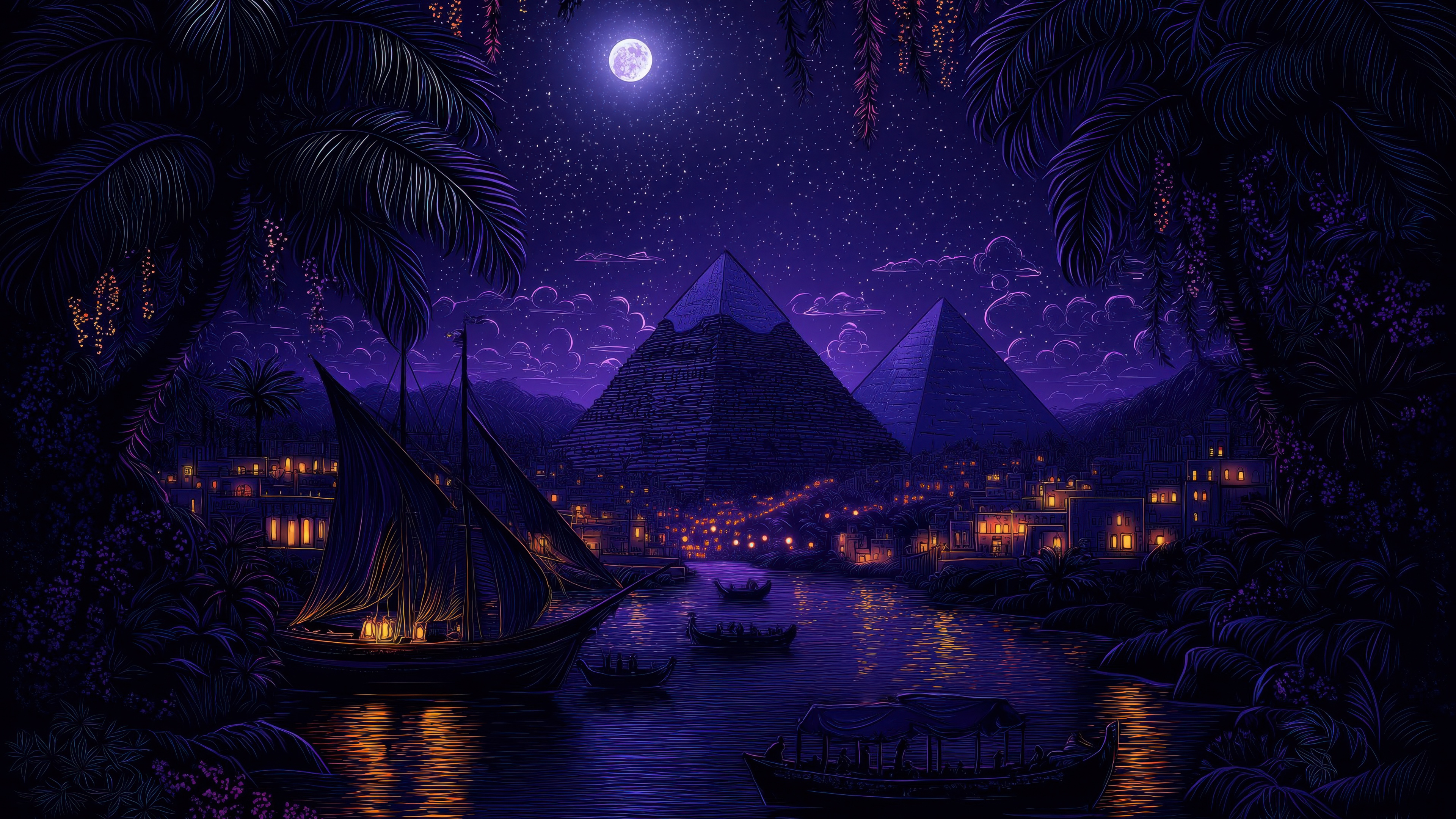 Egyptian Pyramids Wallpaper