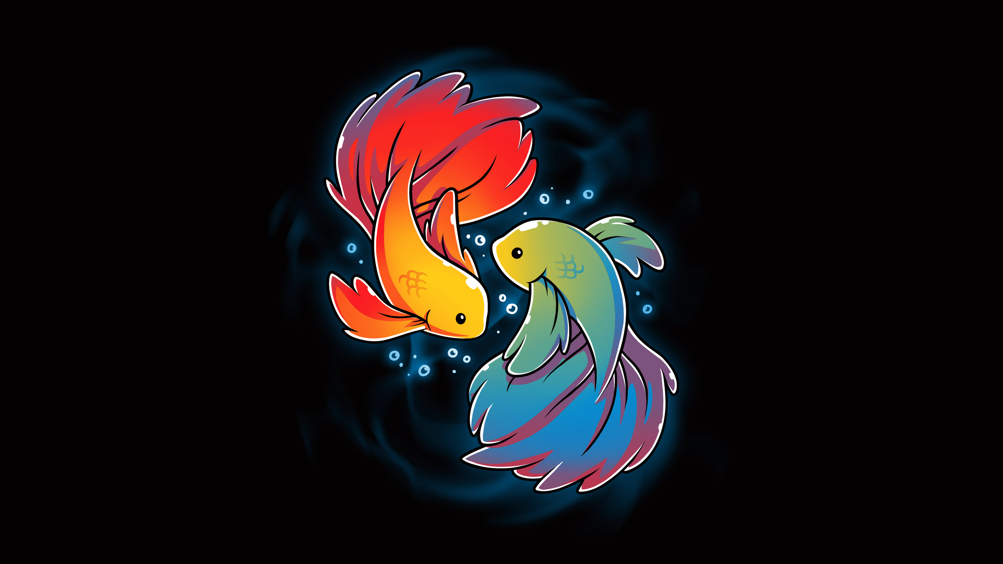 Rainbow Betta Wallpaper