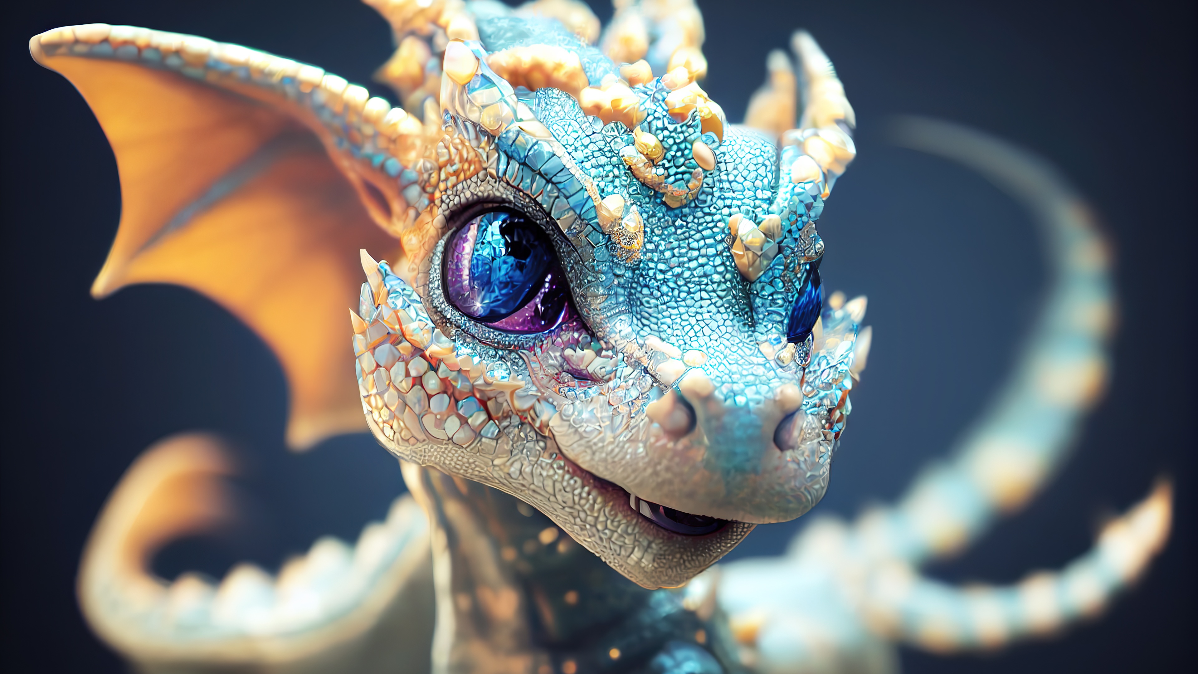Cute dragon Wallpaper