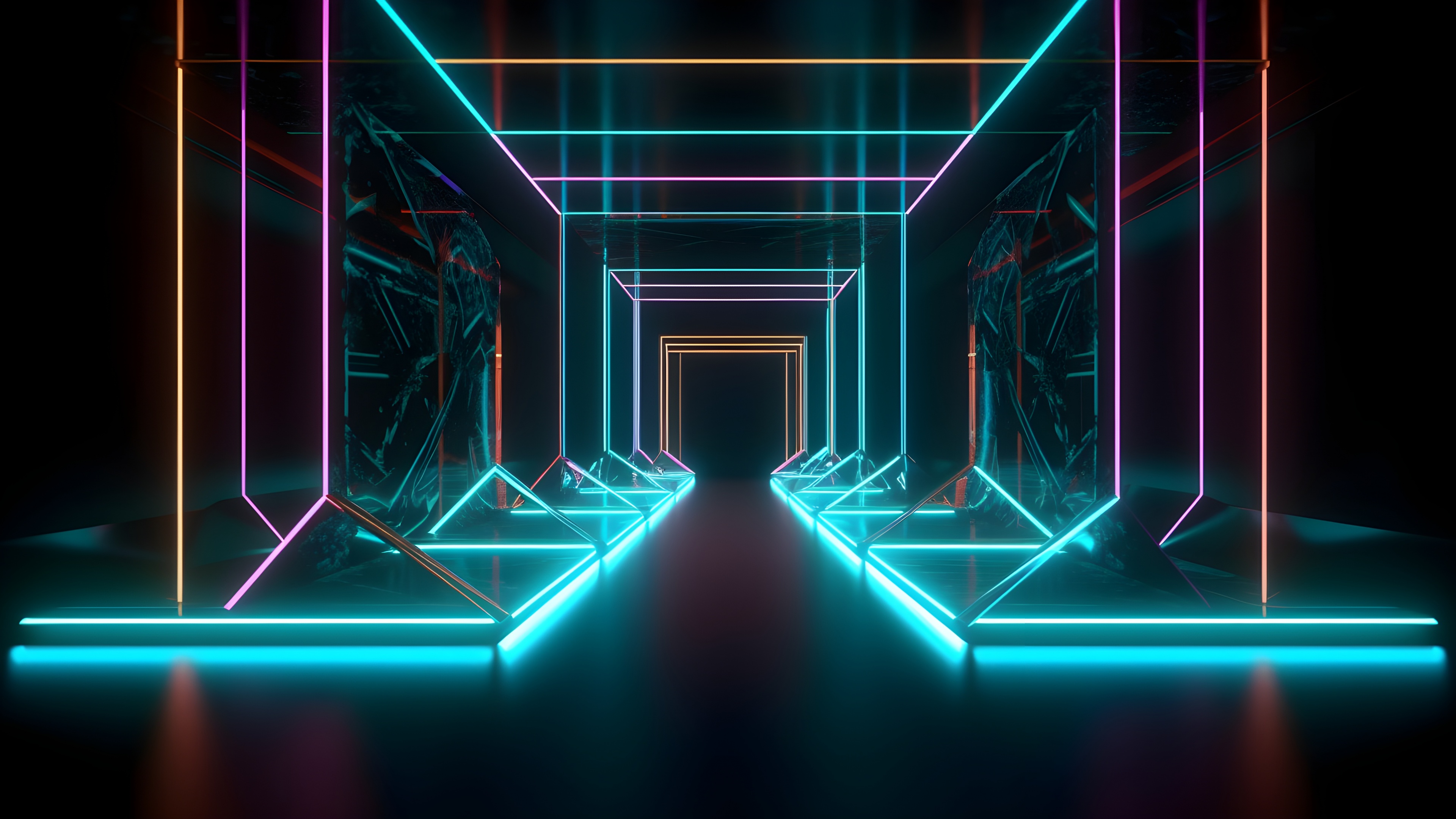 Neon lines Wallpaper