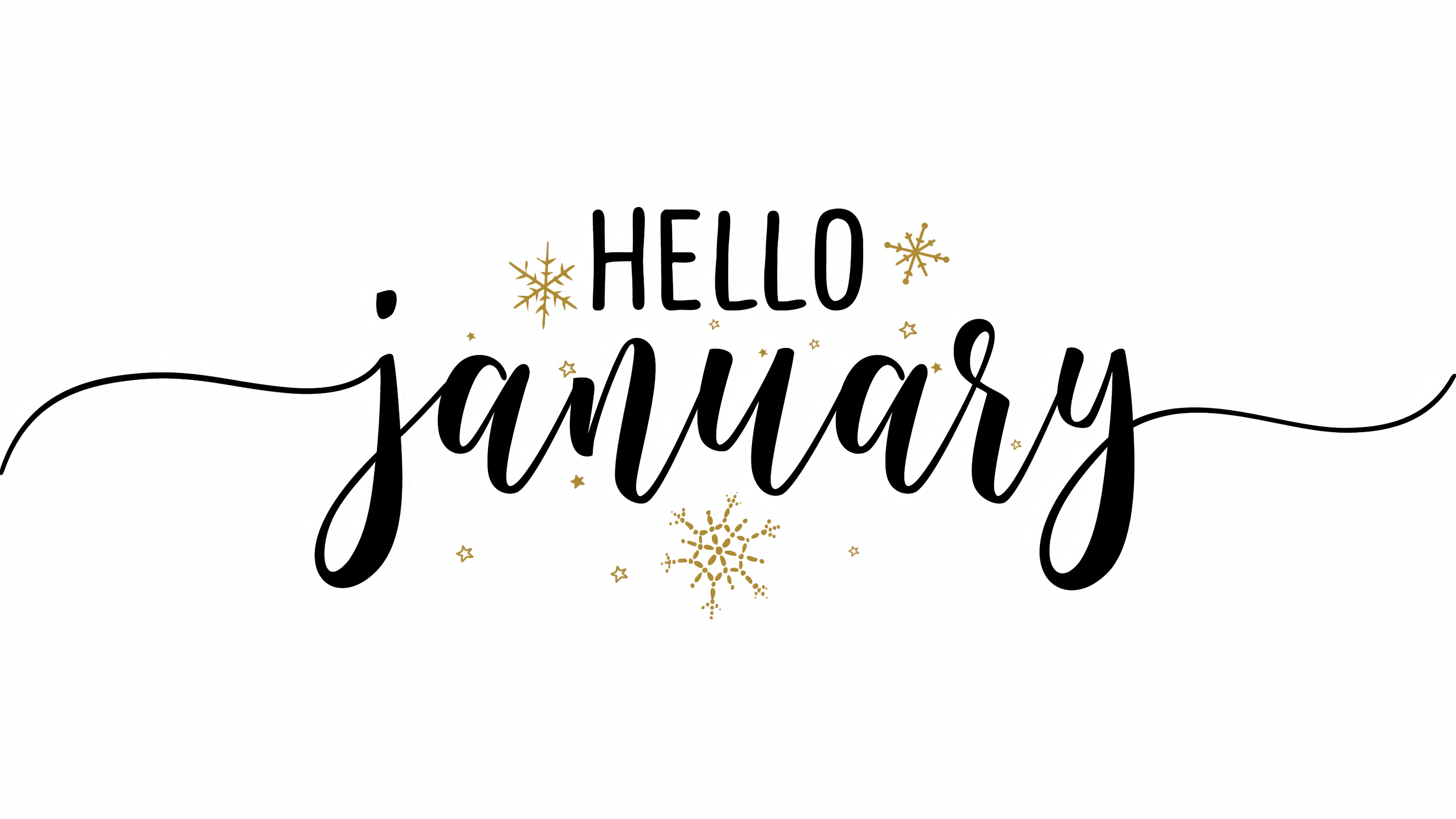 Hello January Wallpaper