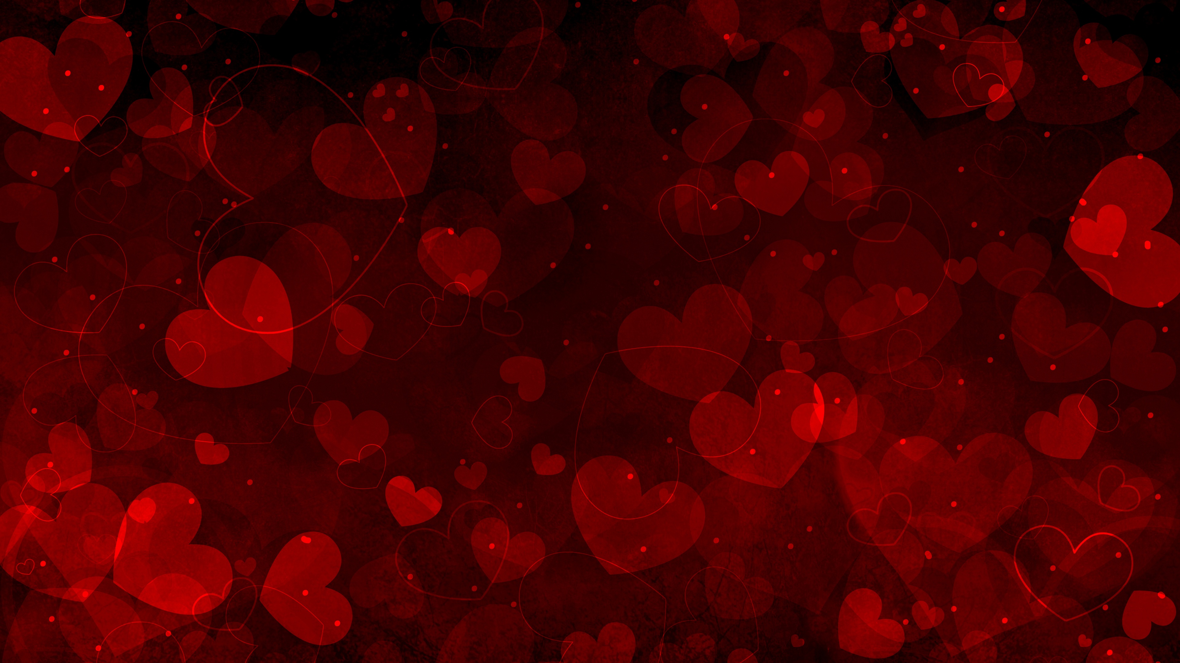 Red hearts Wallpaper