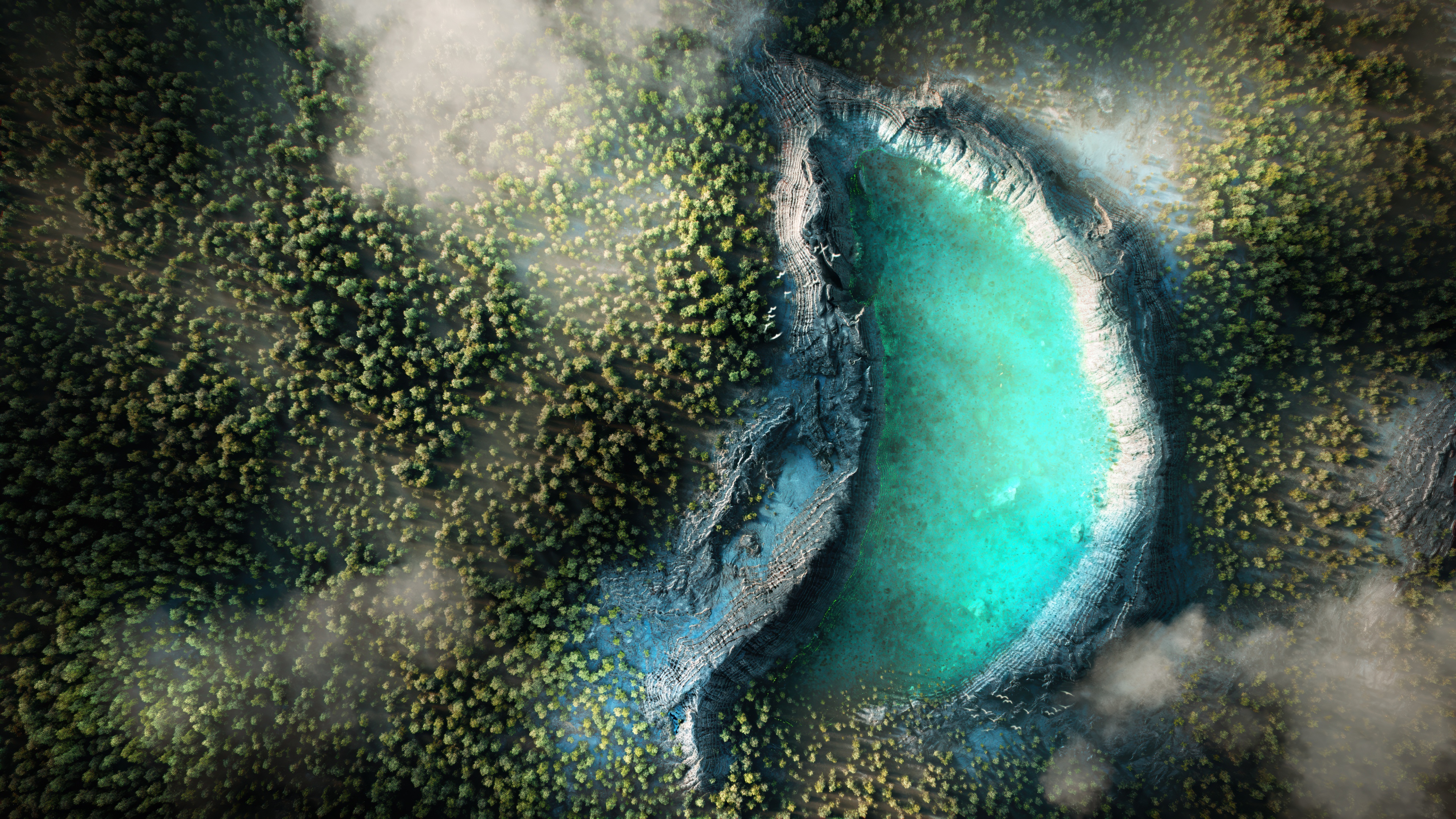 Mountain lake Wallpaper