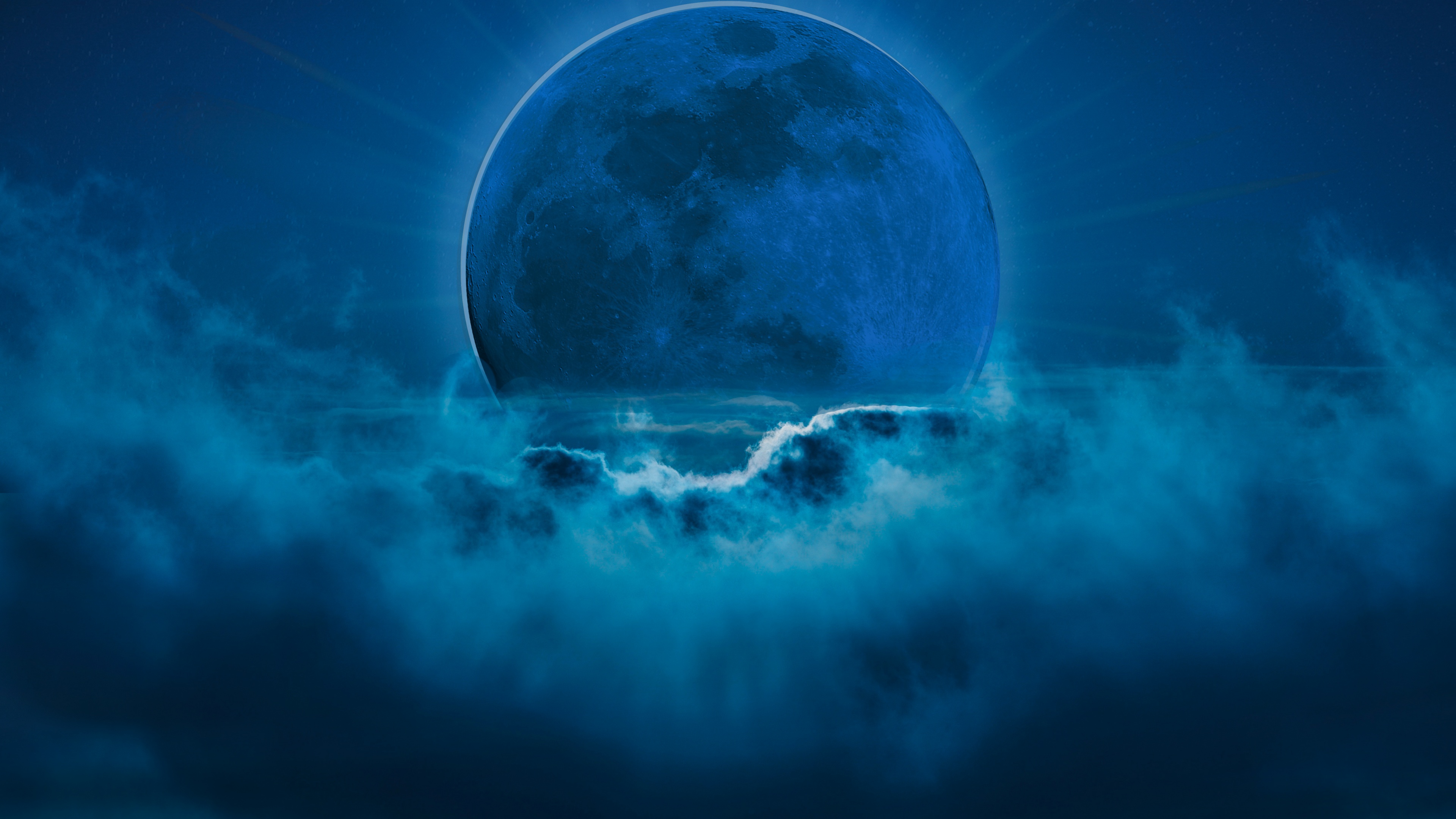 Blue moon Wallpaper