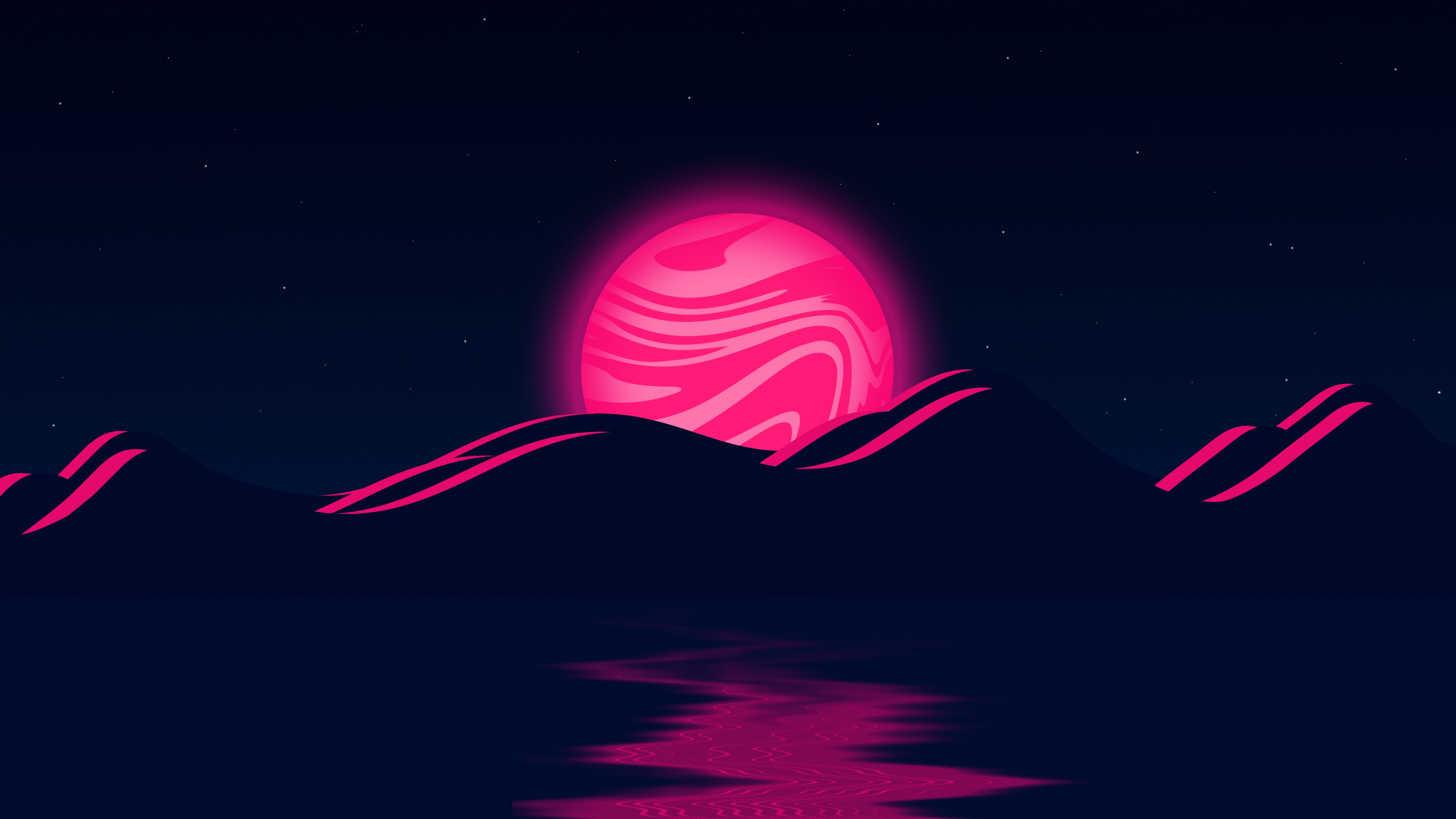 Pink Moon Wallpaper