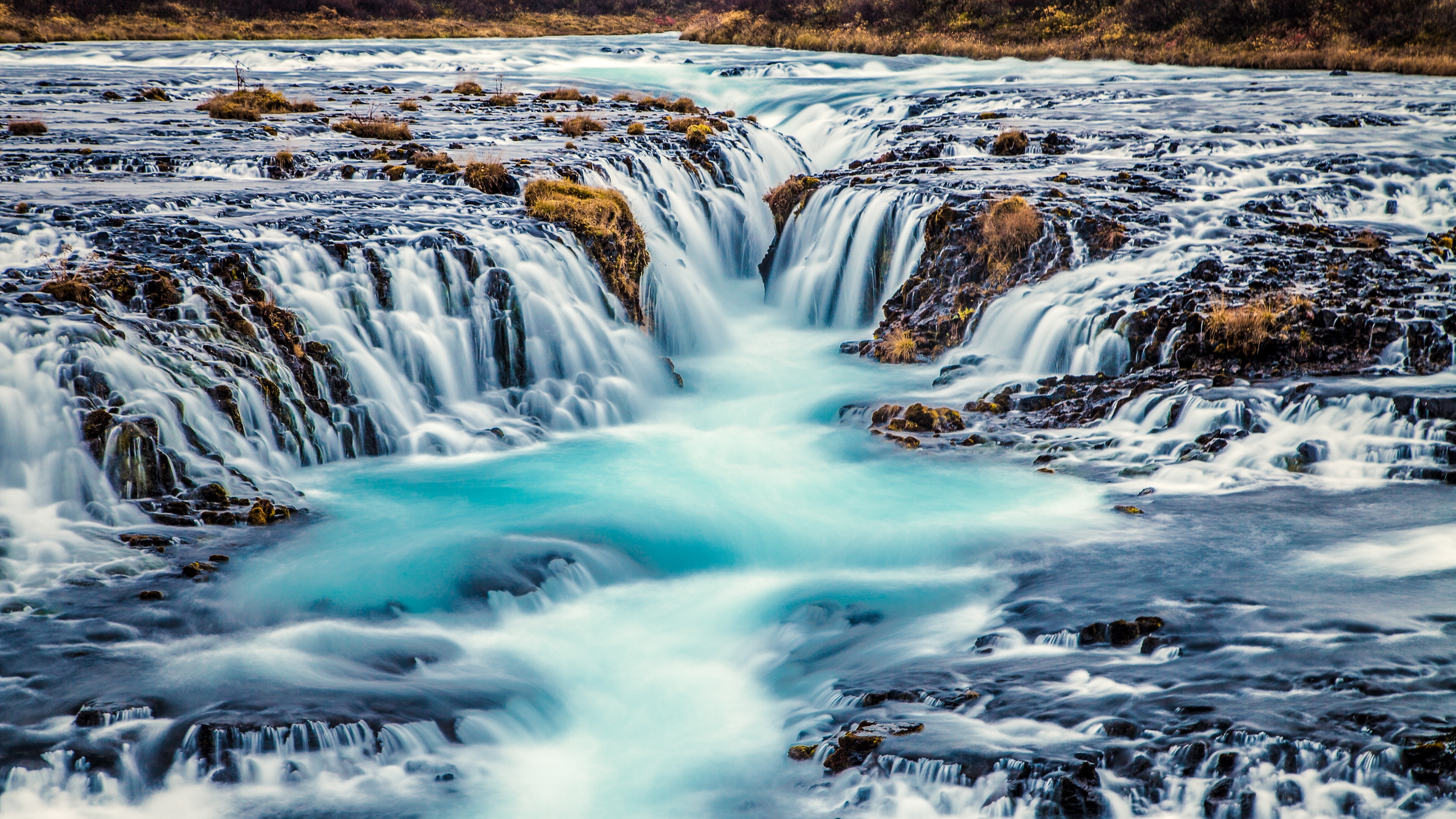Bruarfoss Waterfall Wallpaper