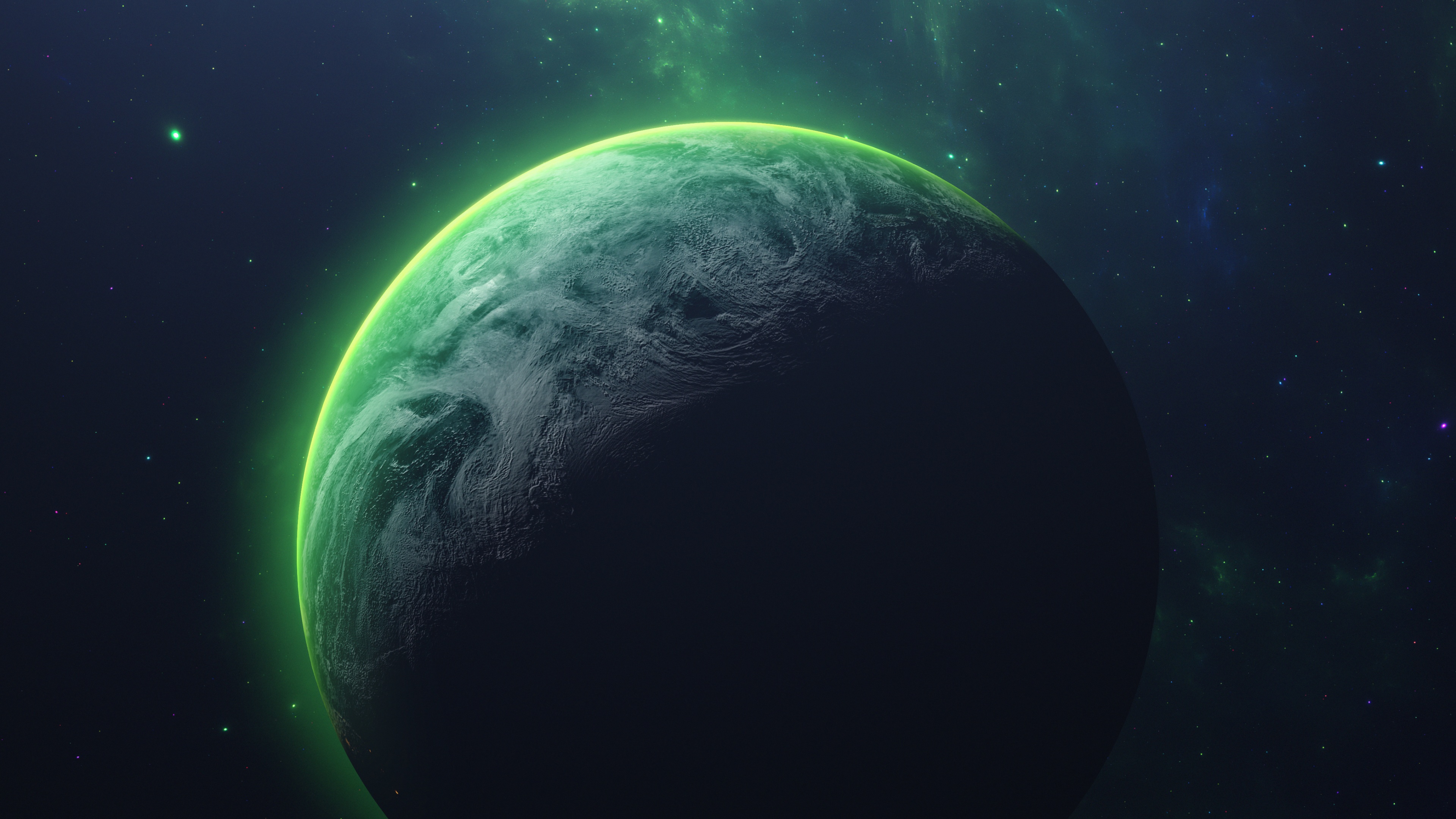 Green planet Wallpaper