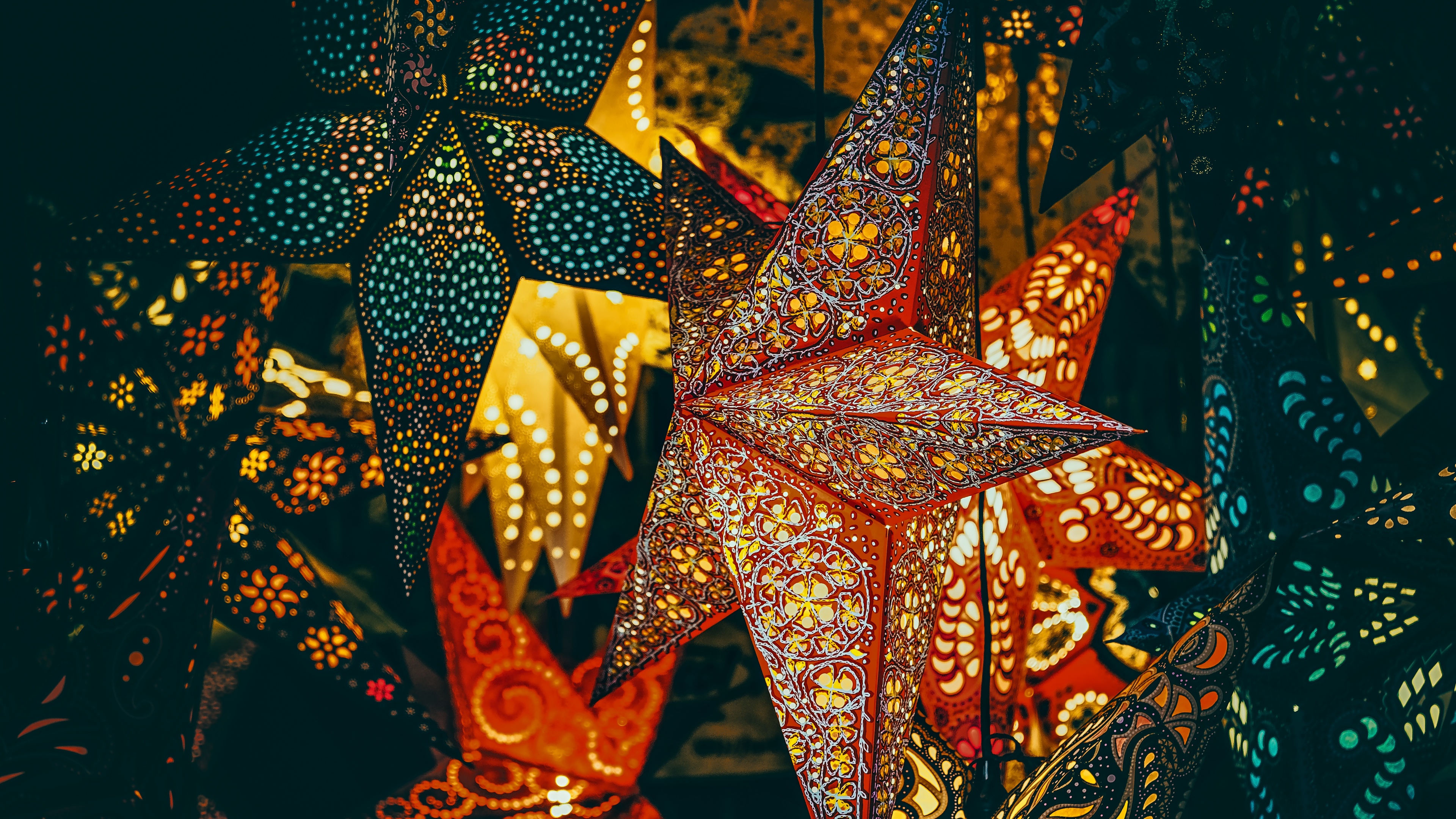 Christmas lights Wallpaper