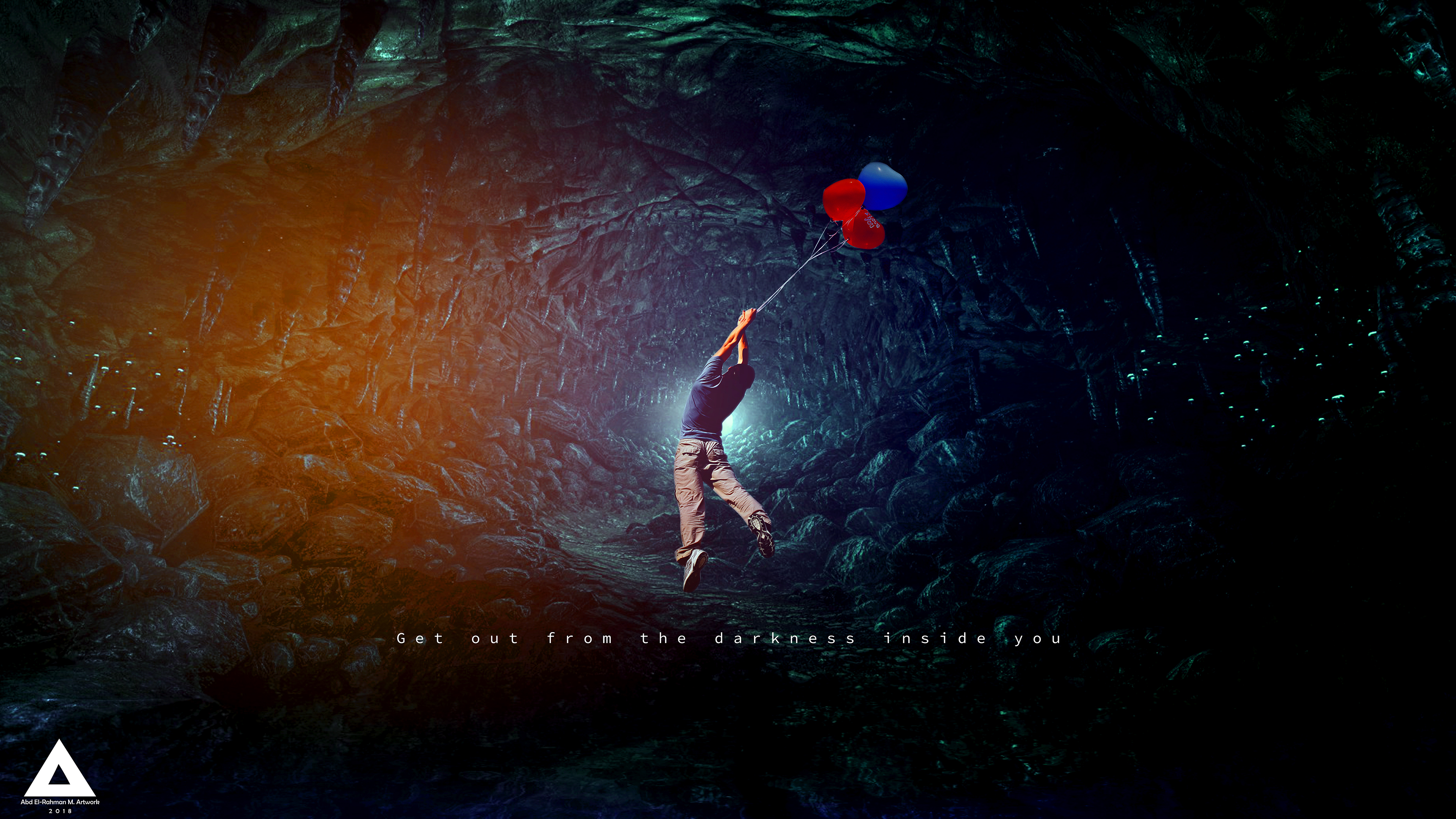 Get out from the Darkness Inside You Wallpaper