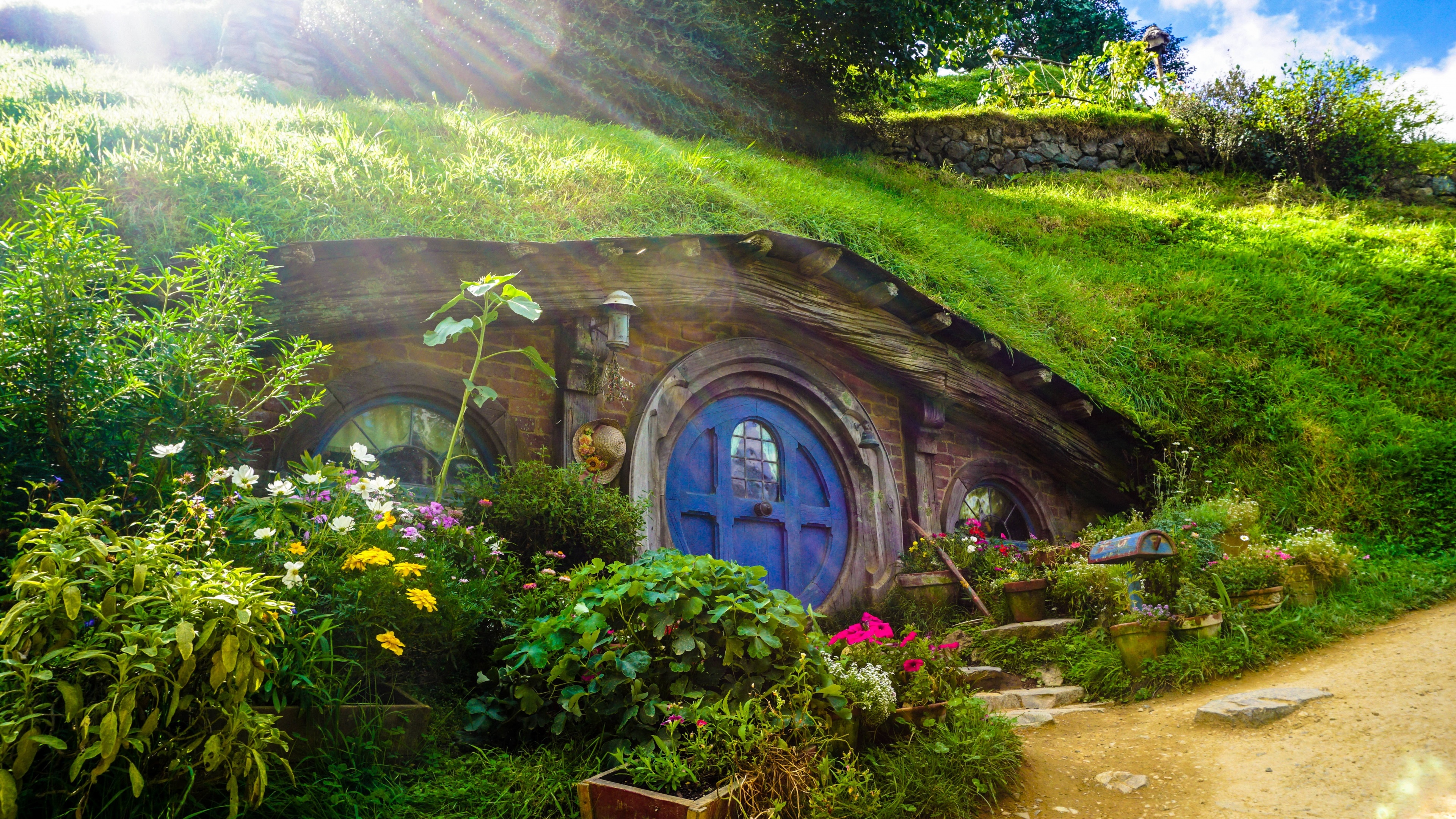 Hobbiton Movie Set Wallpaper