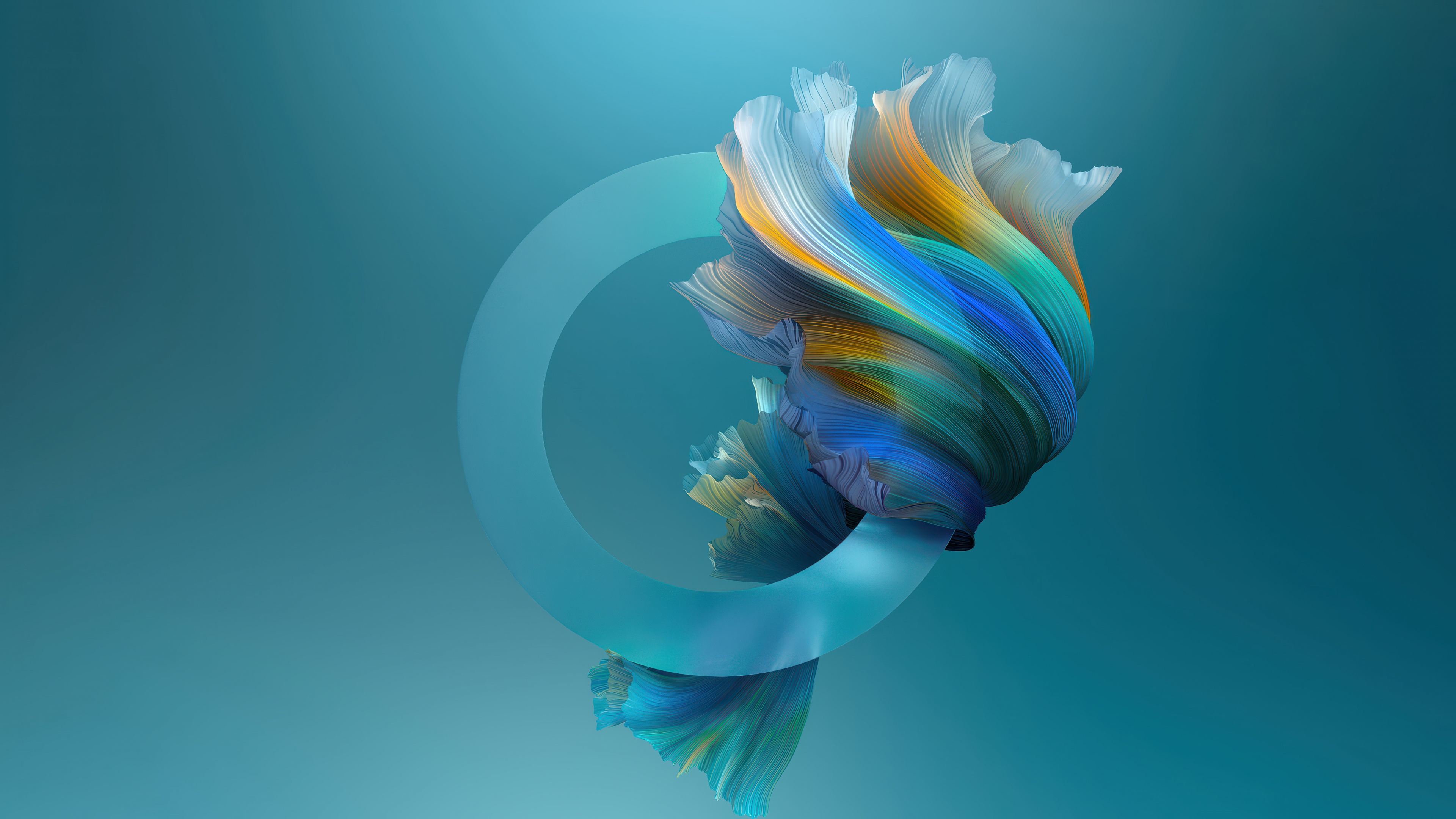 Cyan blue abstract Wallpaper