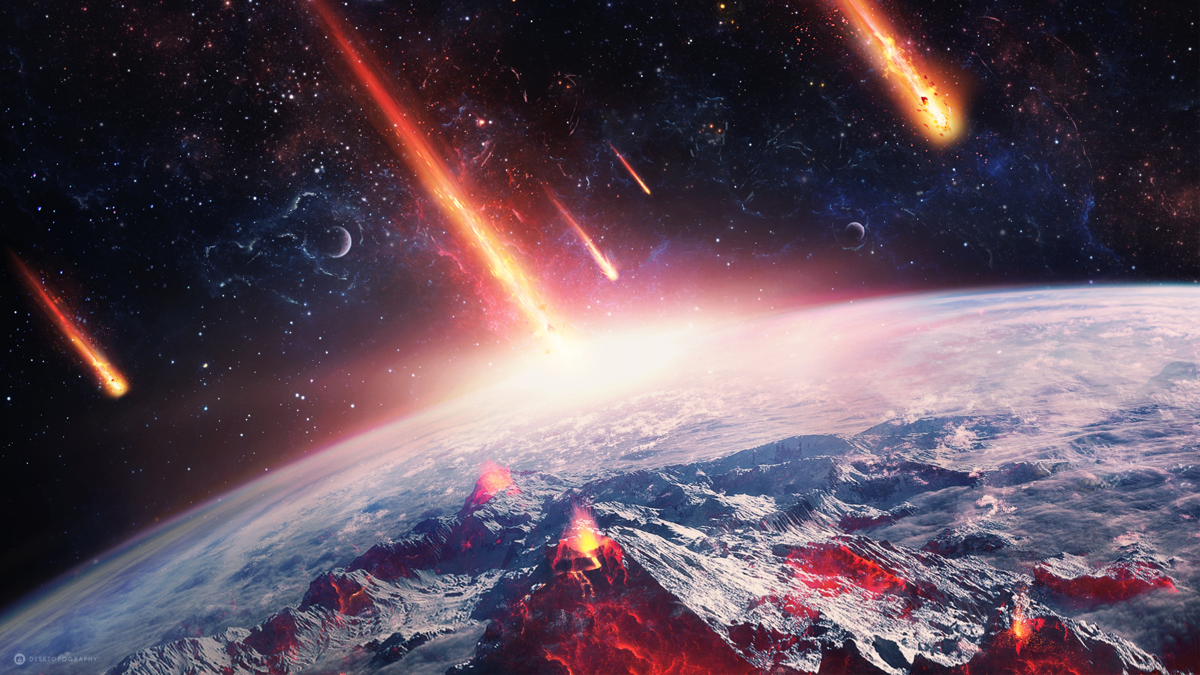 Meteorite fall Wallpaper