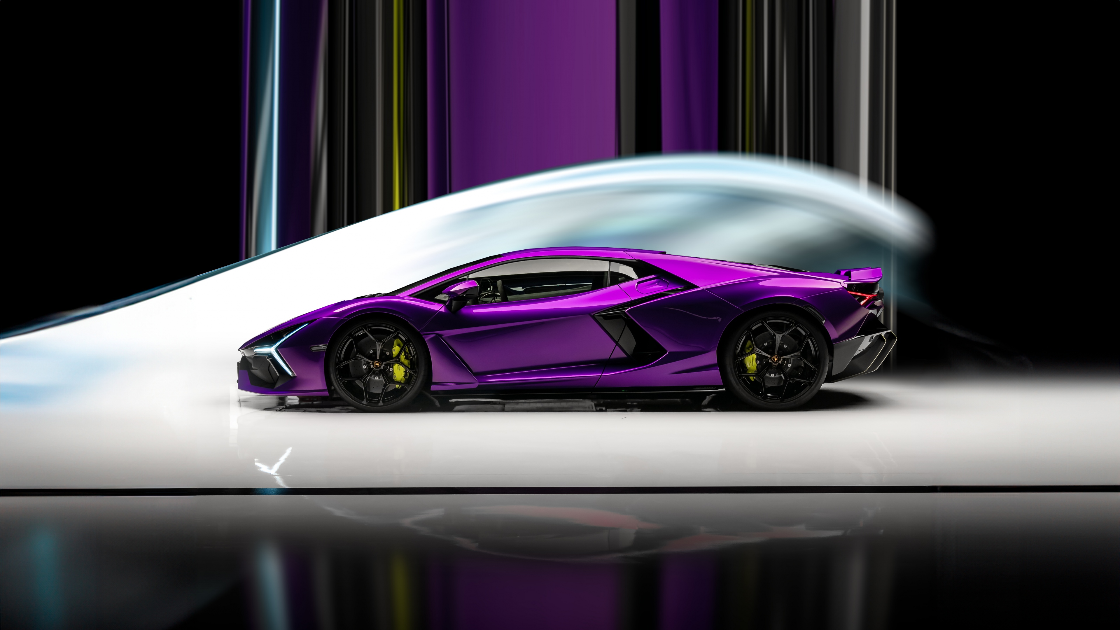 Purple Lamborghini Revuelto Wallpaper