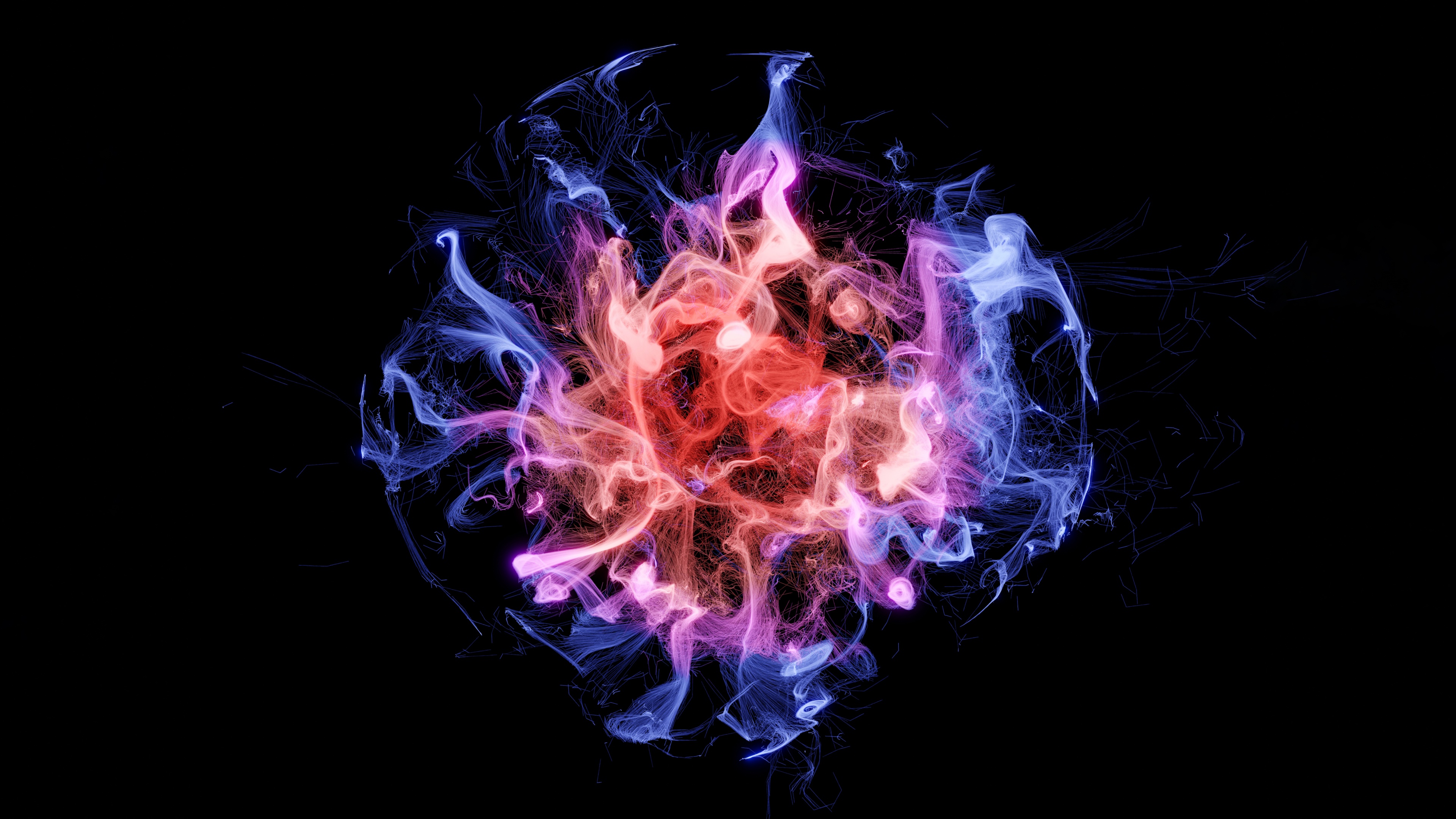 Colorful smoke Wallpaper