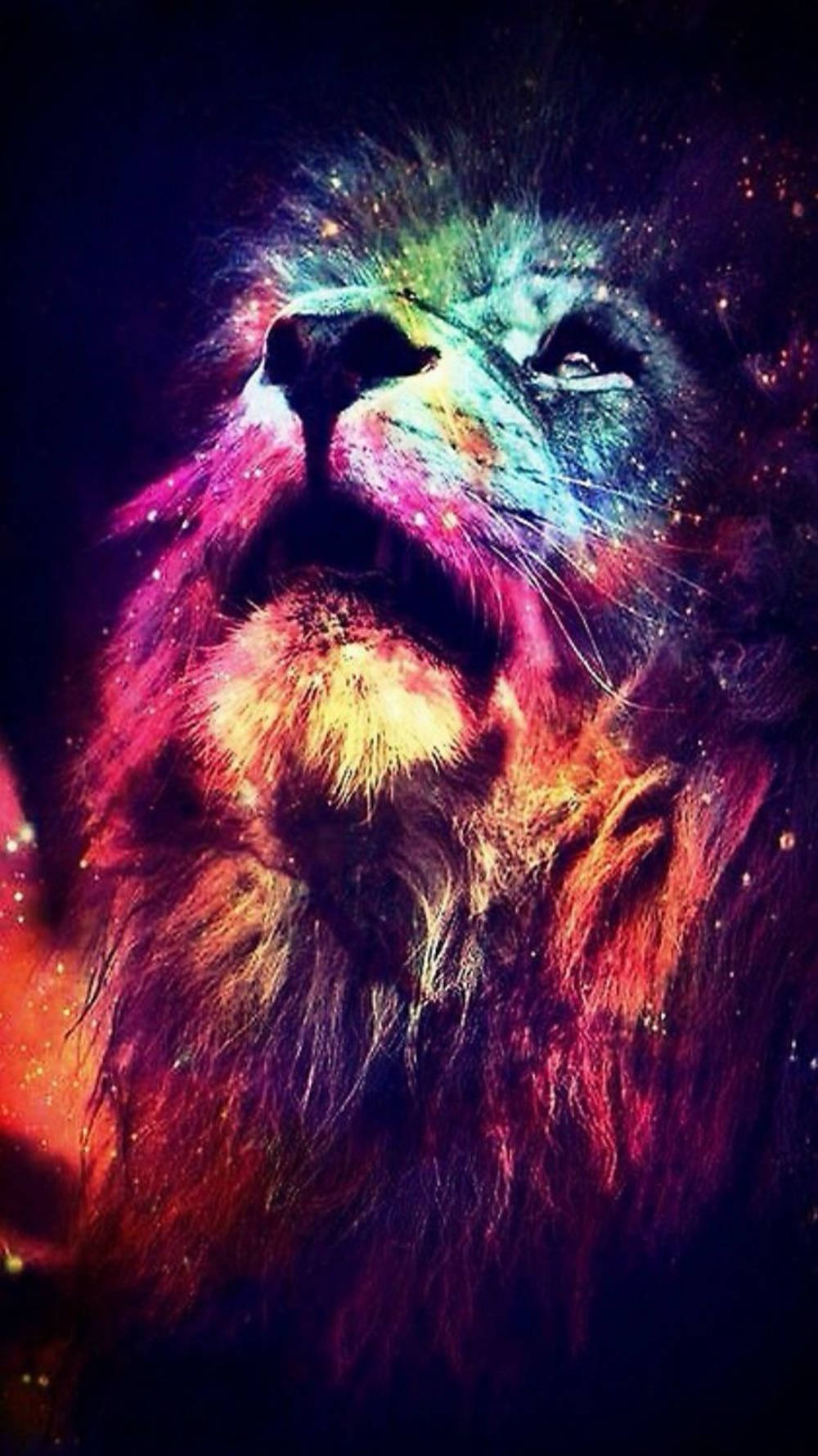 Artistic Lion Background
