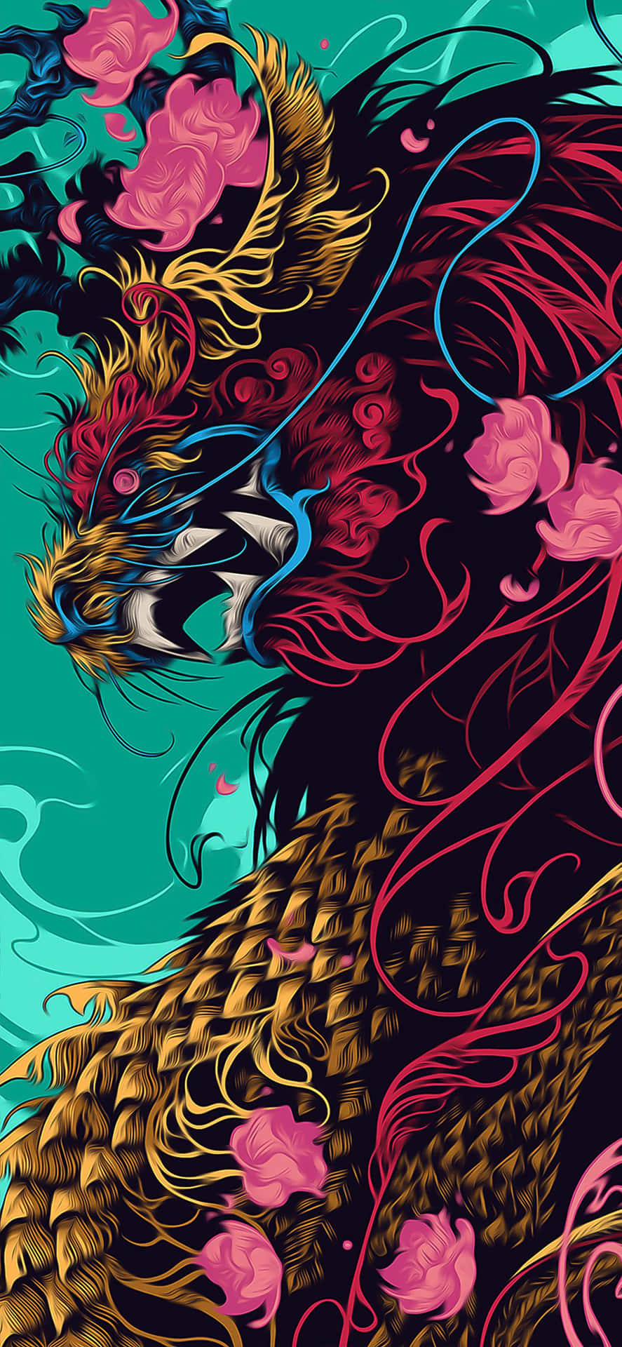 Dynamic Dragon Digital Art