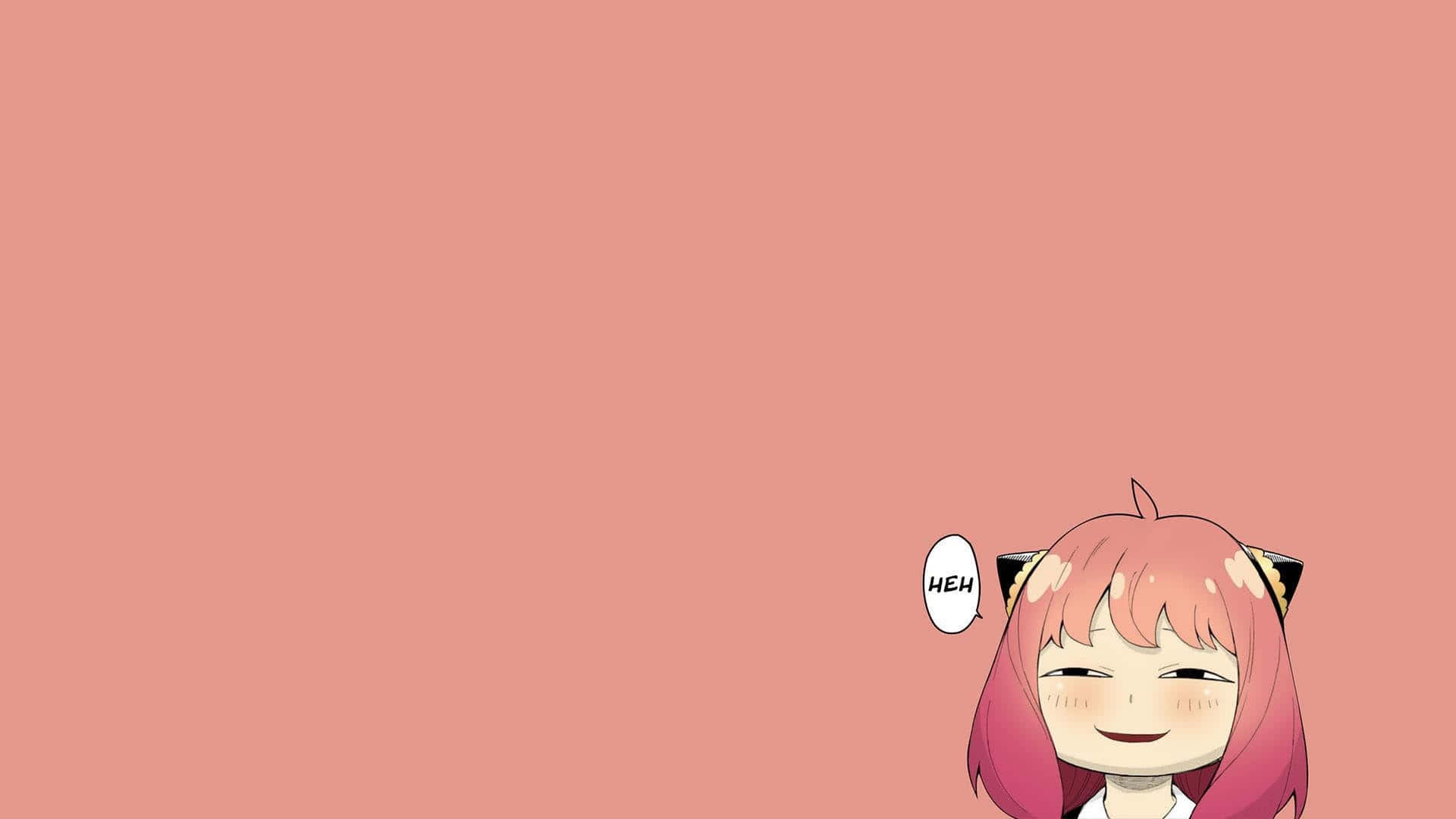 Elegant Smug Face Of The Little Anime Character Desktop Background