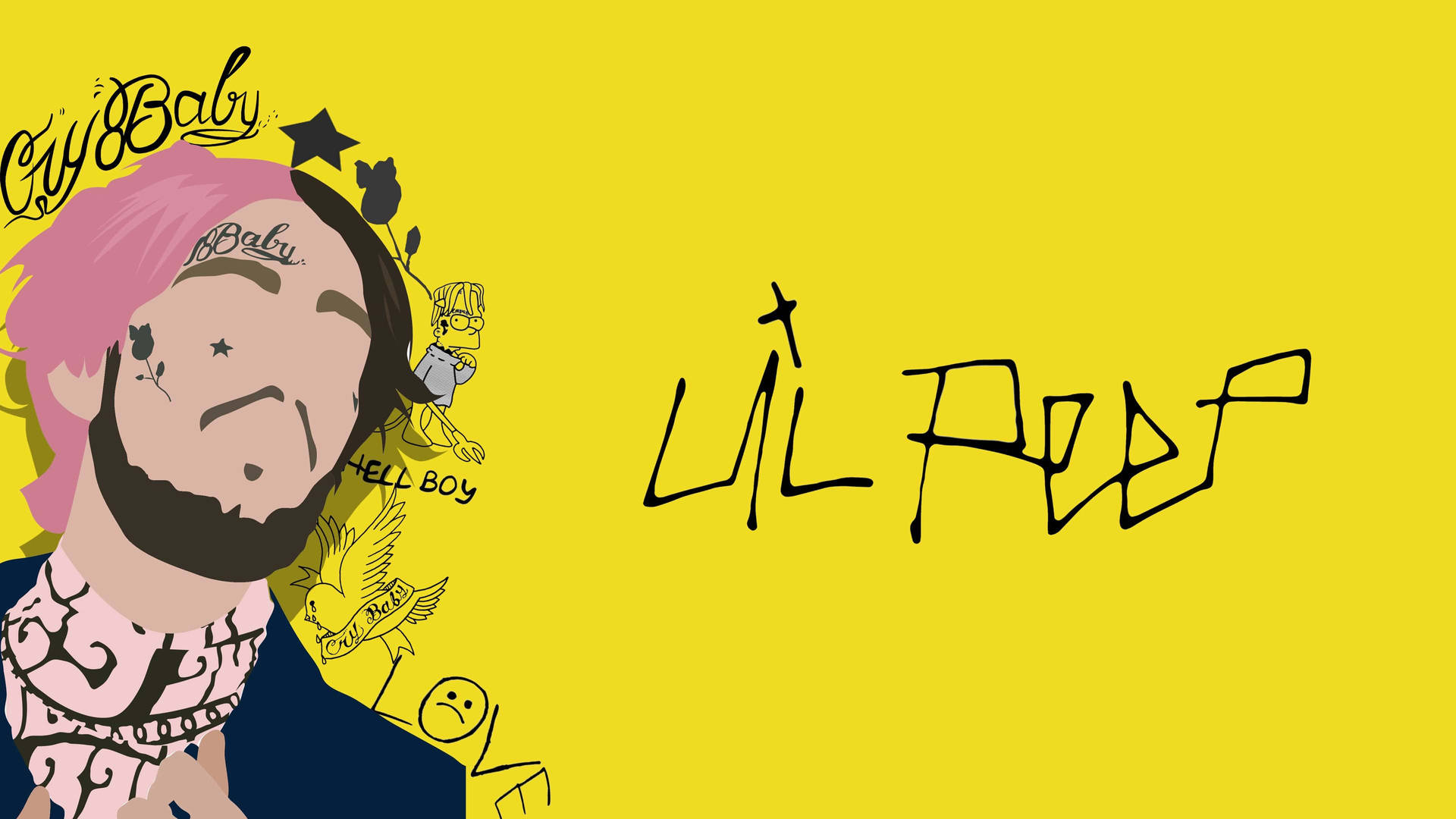 Gorgeous Lil-peep Background Image