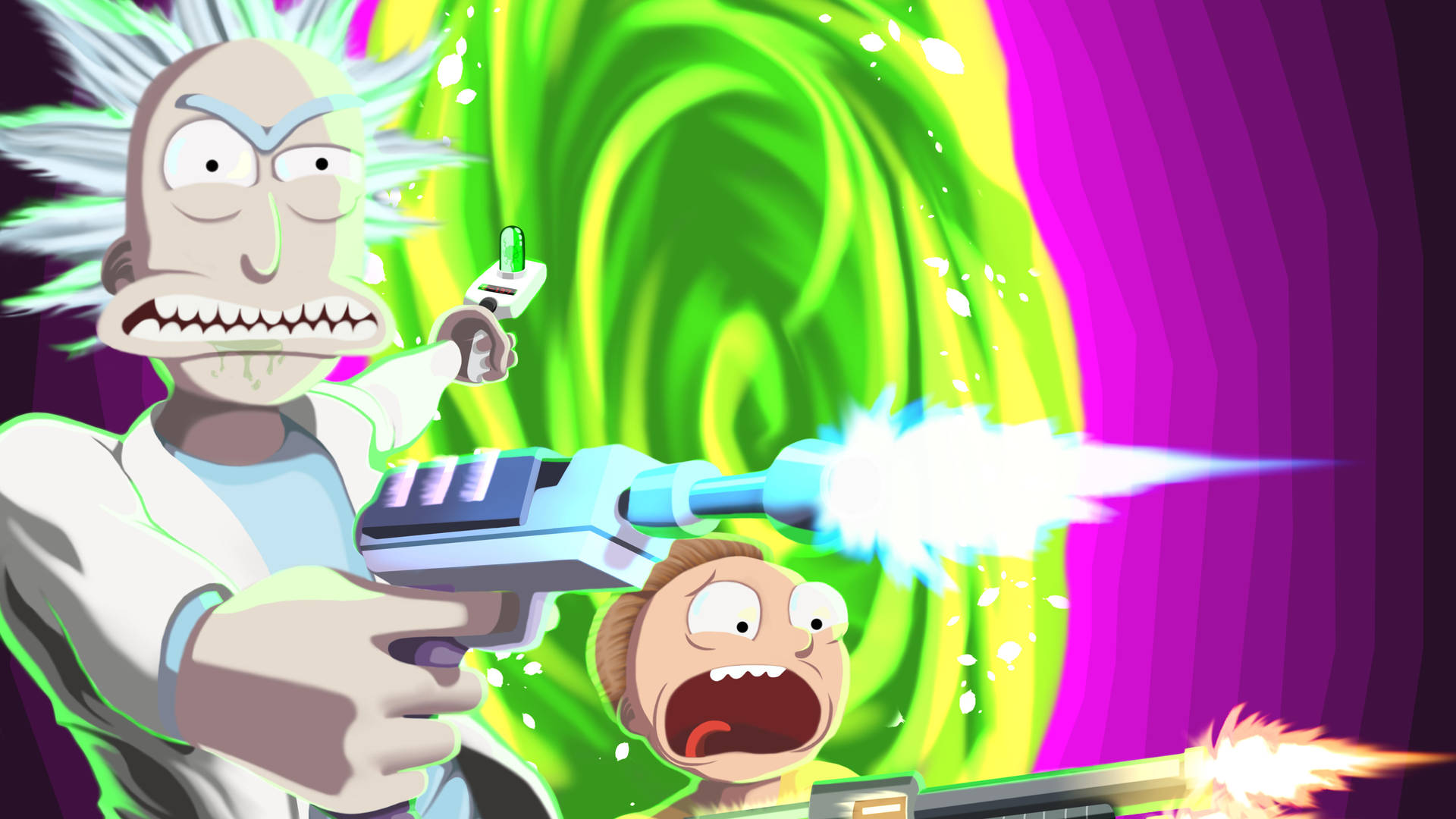 Modern Rick-and-morty Screen Background