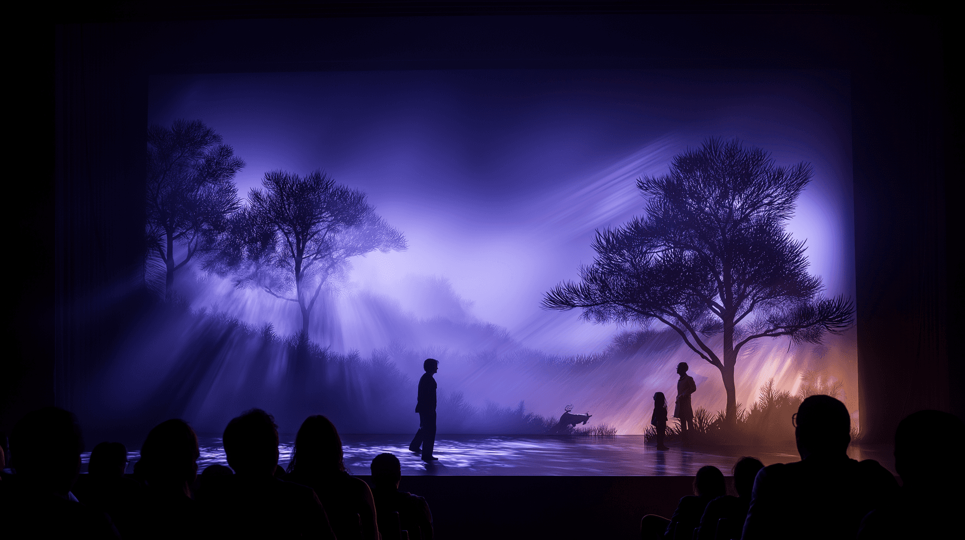 Premium Safari Shadow Play Screen Background