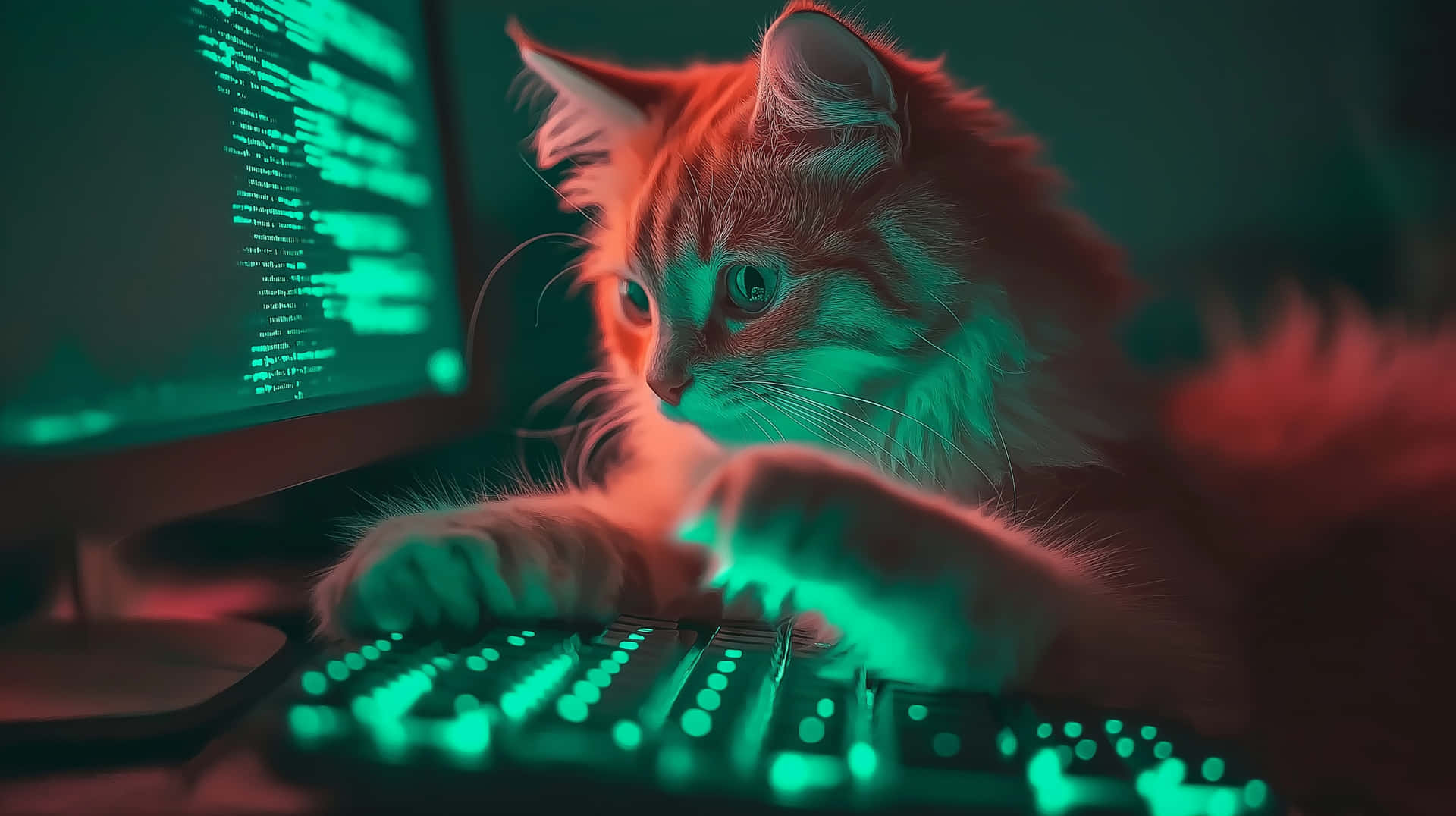 Professional Cat Desktop Background