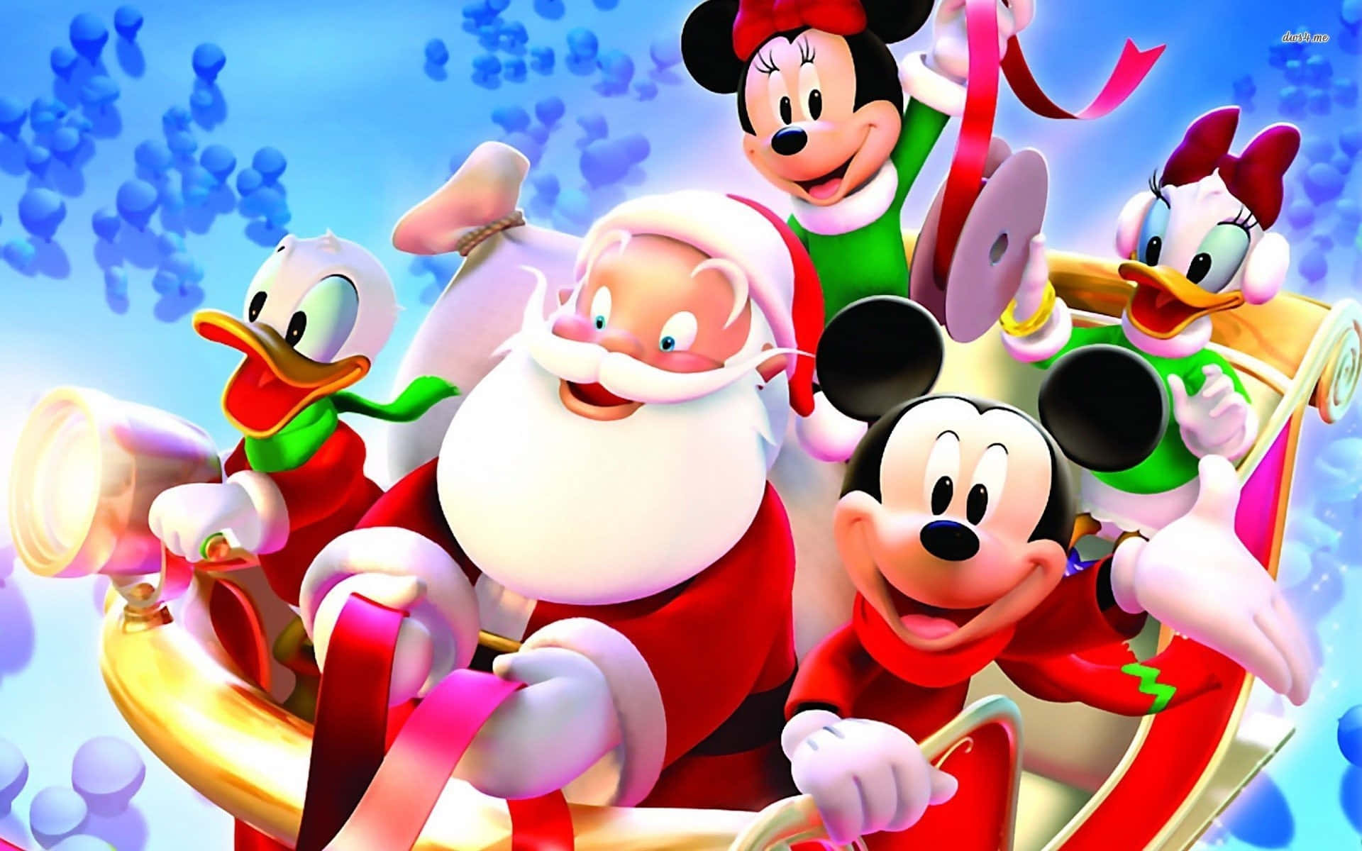 Professional Disney Christmas Ipad With Santa Claus Digital Art