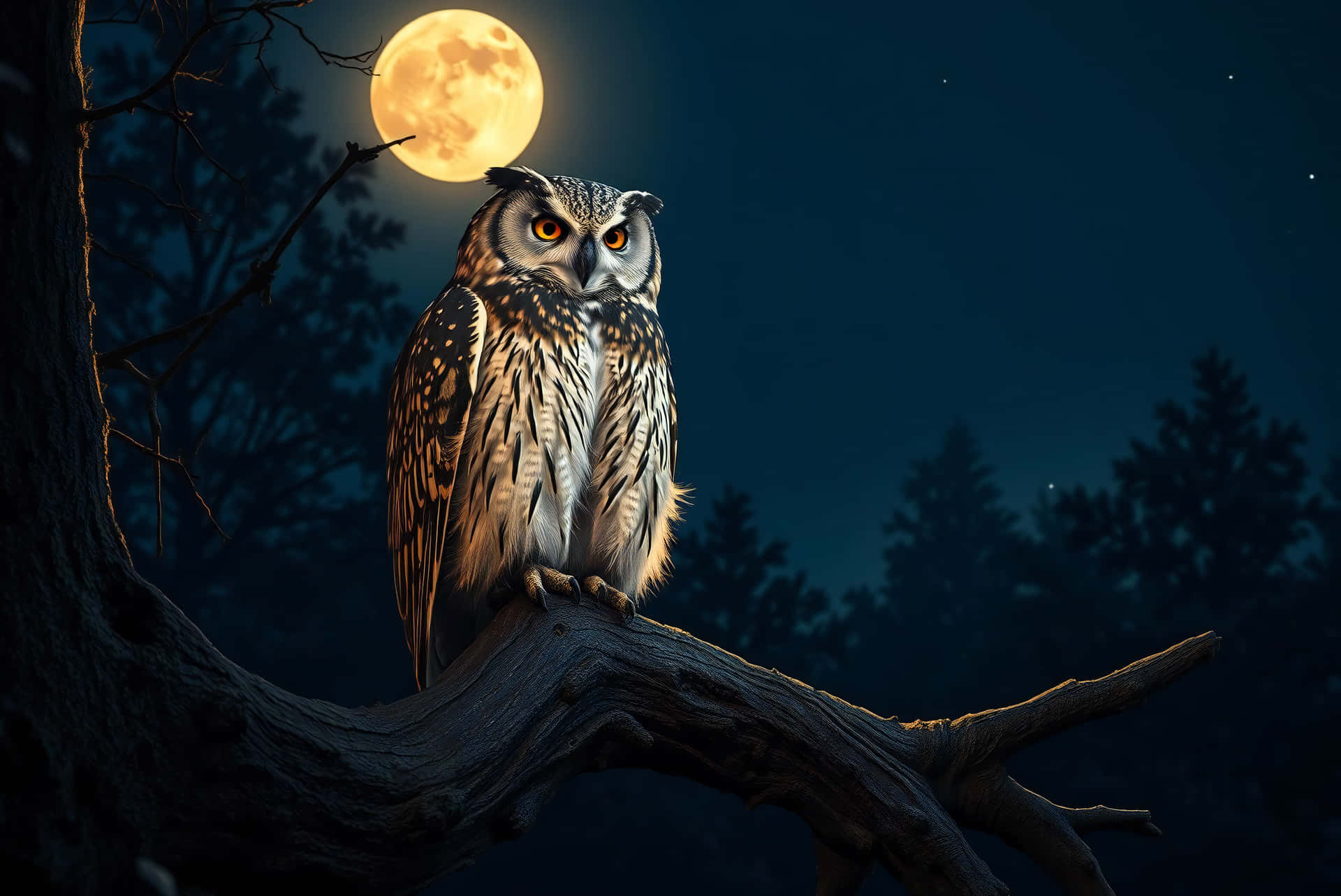 Professional Owl Desktop Background