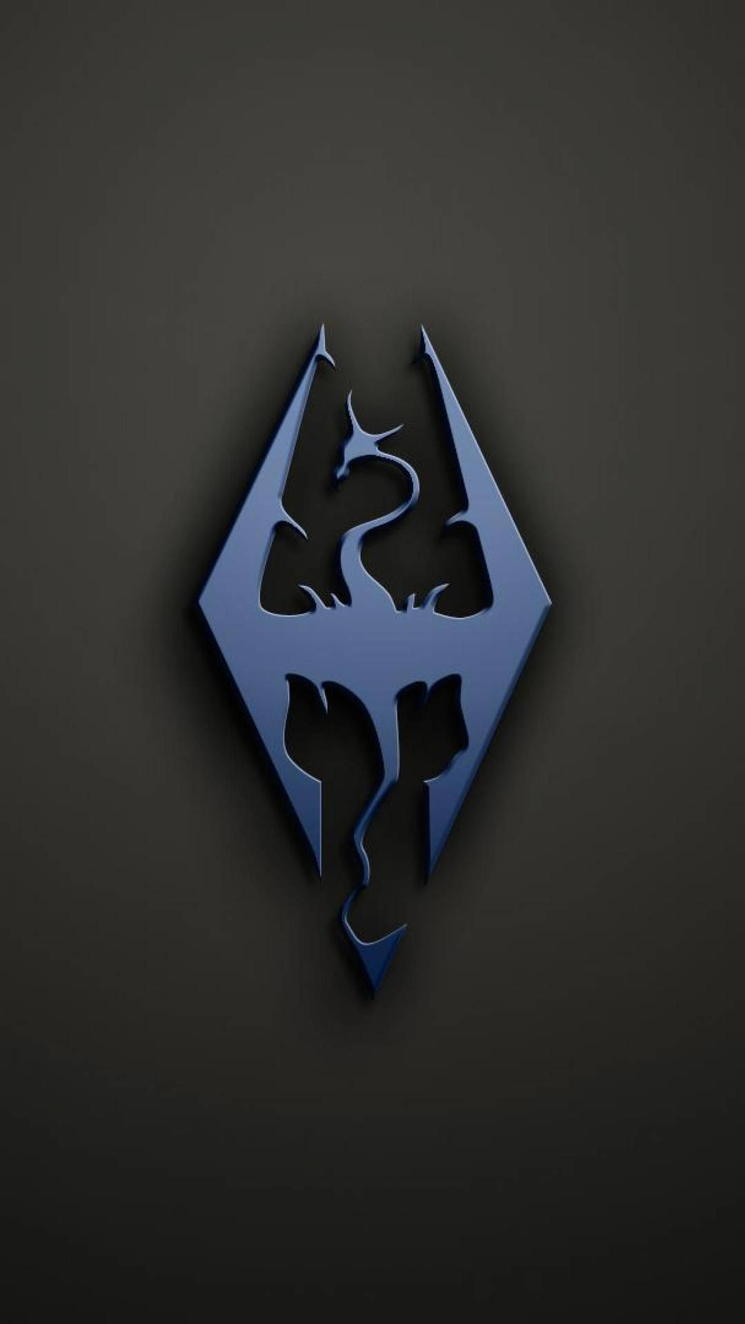 Stunning Skyrim iPhone Dragon Symbol Background