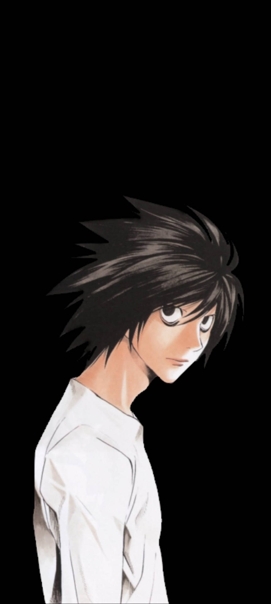 Death Note Aesthetic With L Glancing